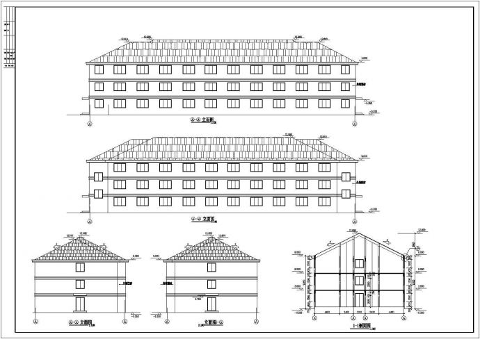 杭州某地区工厂房建筑设计CAD施工图_图1
