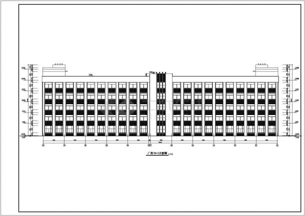 南方某城市厂房建筑设计CAD方案图-图二