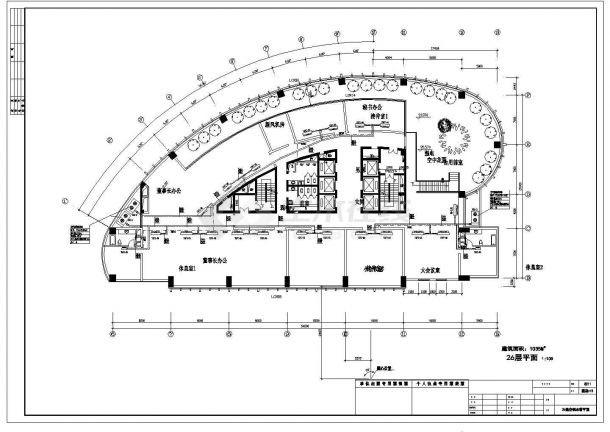 某地区办公楼中央空调设计CAD图-图二