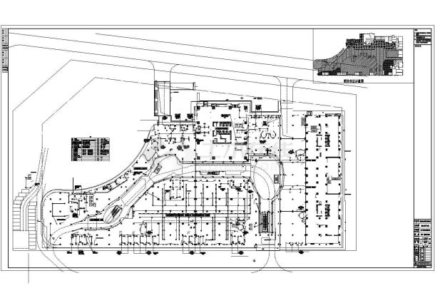 某广场大型商业综合楼电气施工图纸-图一