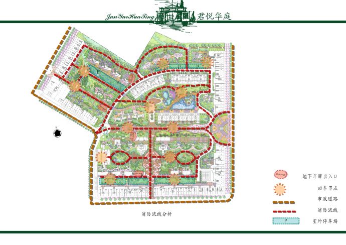 [福建]法国庄园风情高品质时尚住宅区景观设计方案_图1