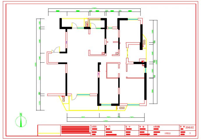 高端复古新古典主义设计风格三居室家装施工图_图1