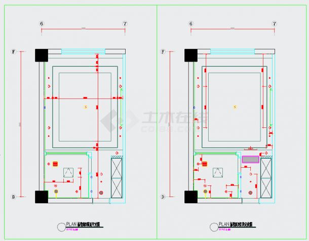 小型现代新中式风格宾馆客房室内装修施工图（含效果图）-图二