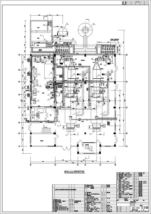 某地区药厂锅炉房暖通设计CAD施工图-图一