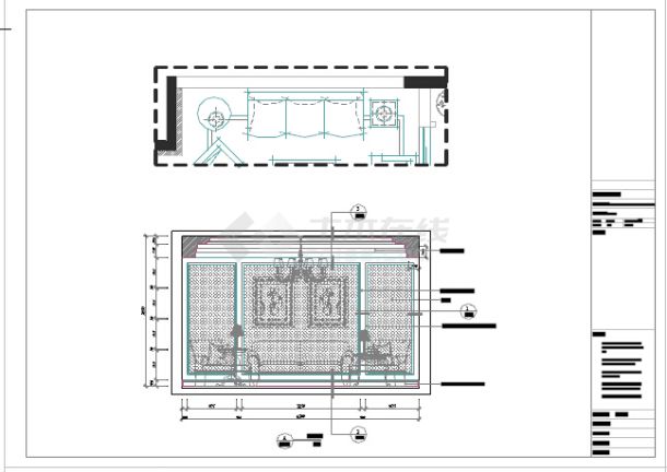 重庆欧式设计风格住宅楼标准层样板房设计施工图（含效果图）-图一