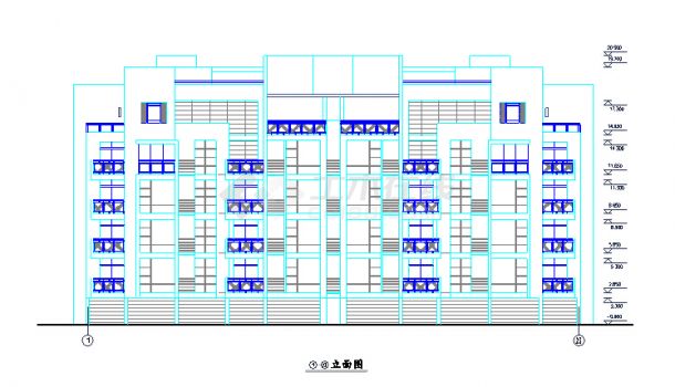 某住宅区多层单身公寓住宅楼建筑设计方案-图二