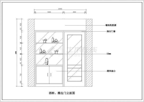 河南省某地区住宅家居装饰CAD施工图-图一