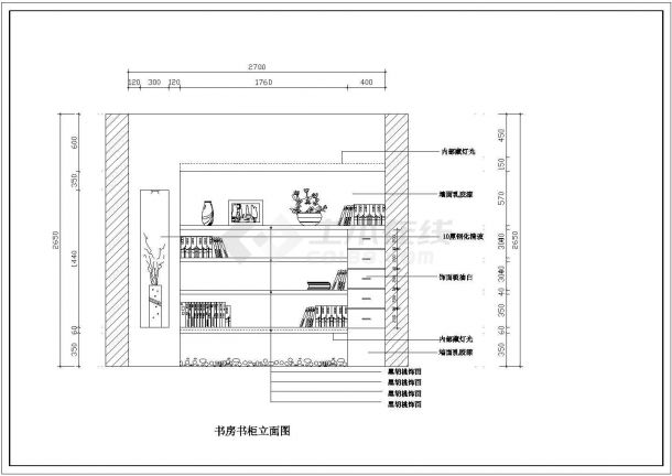 河南省某地区住宅家居装饰CAD施工图-图二