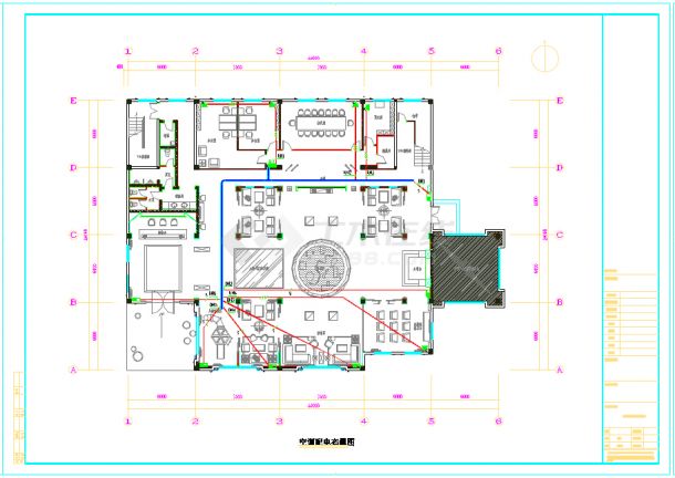 金碧辉煌售楼处室内施工图（含电气系统及材料表）-图二