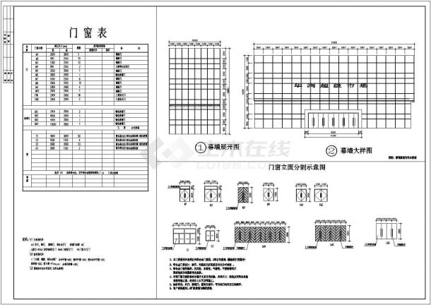 江苏某地区大型超市建筑设计CAD全套施工图-图一