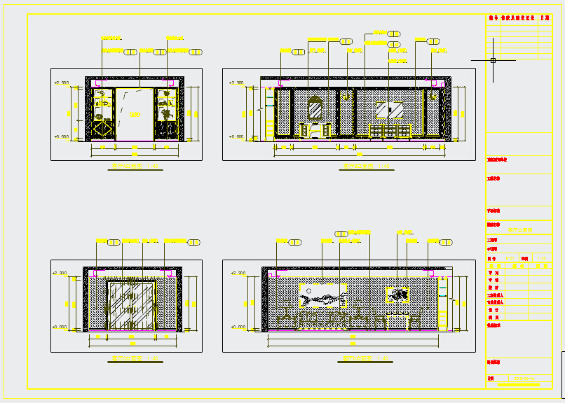 118平米大气舒适欧式三居室家装施工图