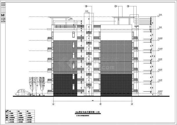 上海某地区多层高档住宅建筑设计CAD施工图-图一