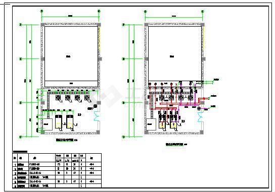经典大型地下车库给排水完整施工设计CAD布置图-图二