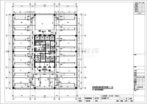 杭州某大厦暖通空调设计CAD施工图-图一
