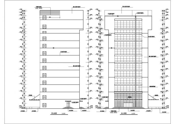 【河北】13层现代风格县级人民医院建筑设计施工图_图1