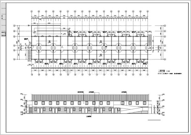 河北某地区公司车库建筑设计CAD施工图-图二