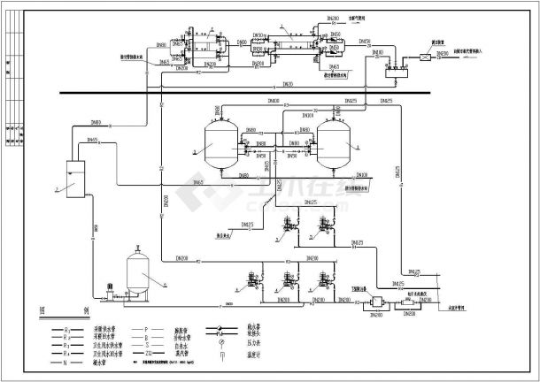 某小区热交换站设计施工CAD详图-图二