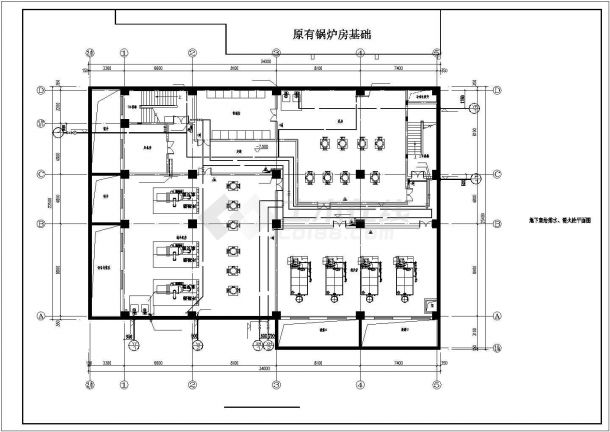 【北京】医院食堂给排水消防施工图（自动喷淋系统）-图一