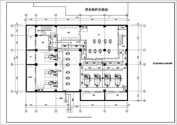 【北京】医院食堂给排水消防施工图（自动喷淋系统）-图二