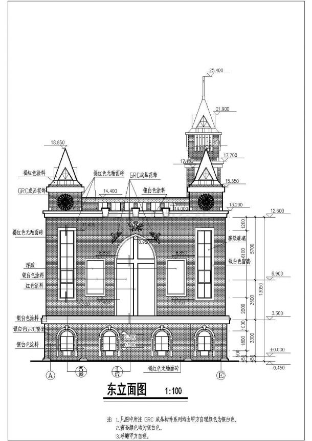 日本丝带教堂建筑图纸图片