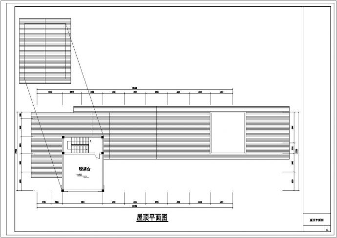 某县城候车室框架结构方案设计图纸_图1