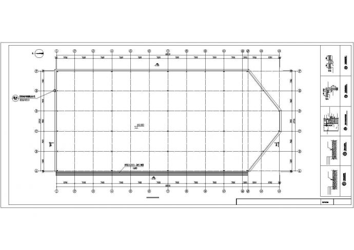 某钢结构厂房建筑结构设计施工图纸_图1