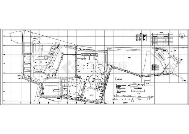 湖北省某地区厂区CAD总平面规划图-图一