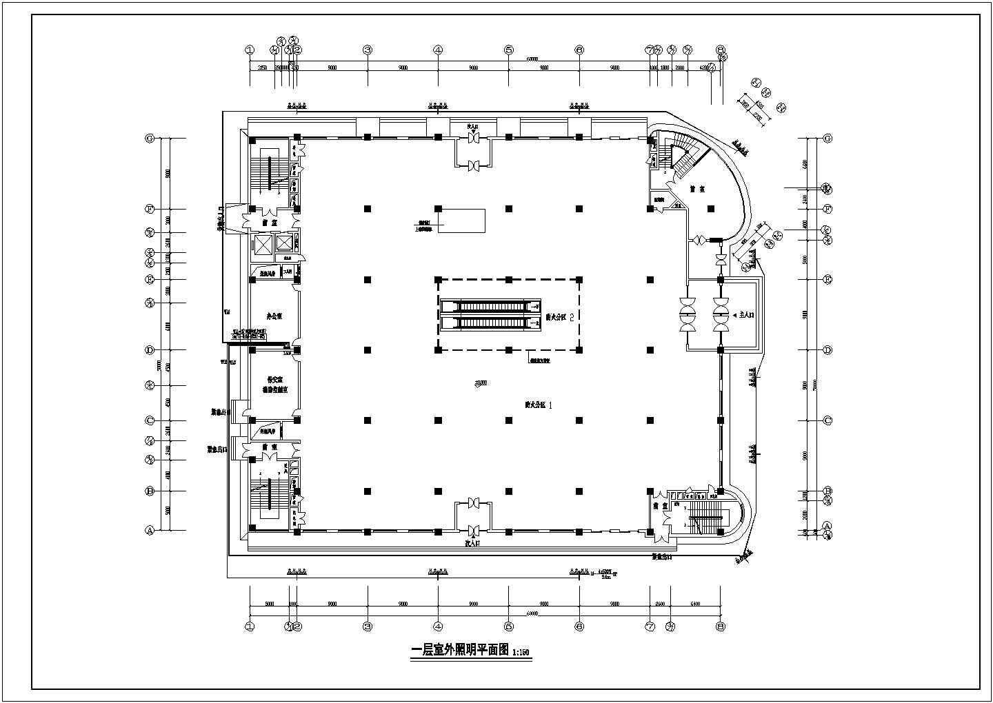 大型商场内部电气线路设计施工方案图纸