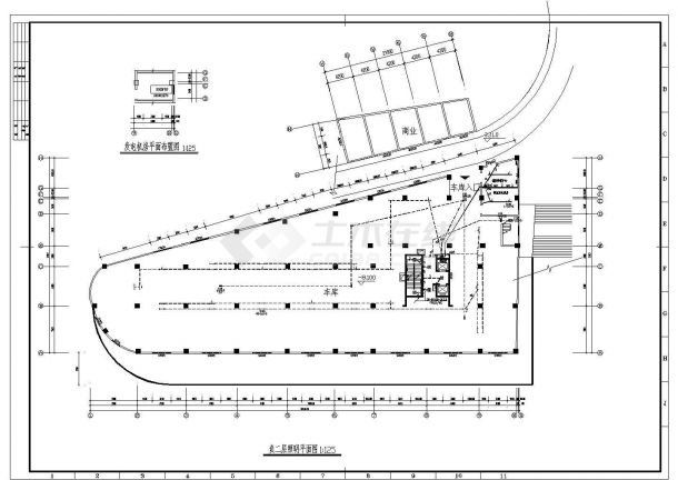 大型商场商铺内部线路电气设计施工方案图-图一