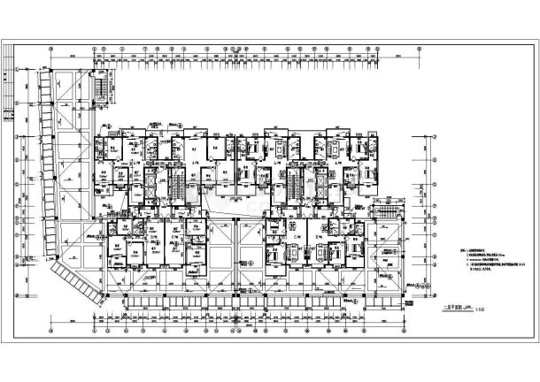 【陕西】80米现代风格板式住宅建筑设计施工图-图二