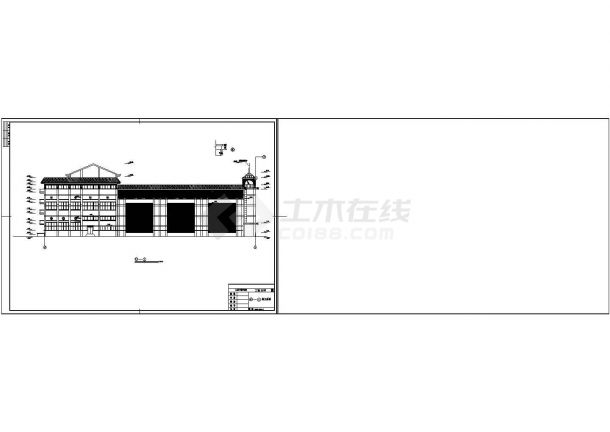 浙江省某山区城市变电站全套建筑图-图二