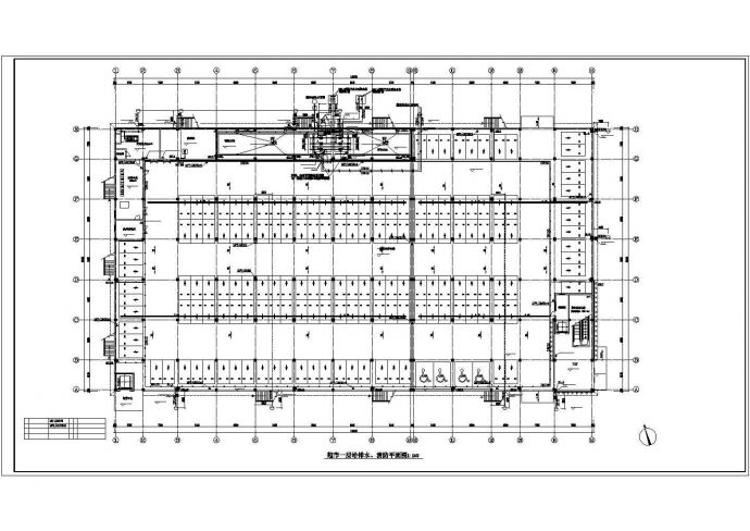 【辽宁】商业楼给排水及消防系统施工图（自动喷淋）_图1