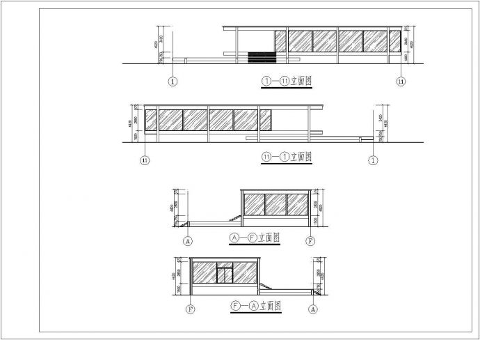 四川某地区多层办公楼建筑设计CAD方案图纸_图1