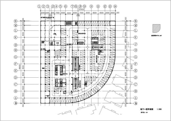 某地区商业综合楼建筑cad方案图_图1