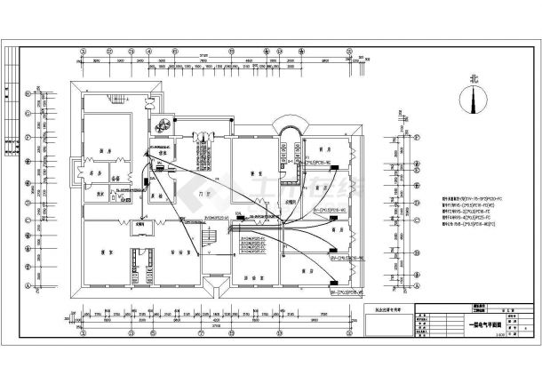 某三层砖混结构幼儿园电气设计施工图-图二