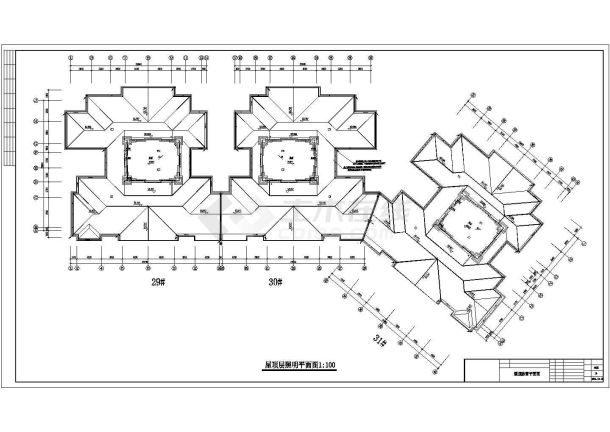 某商务综合楼全套电气设计施工CAD图-图一