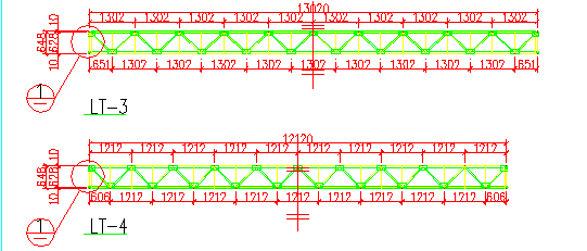空间桁架式节点构造檩条图纸（详细）-图二