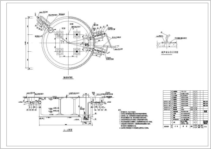 输水前池平面图纸设计_图1