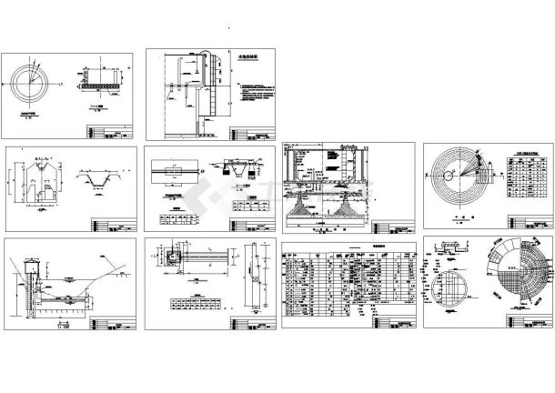 水塔结构设计CAD图纸-图一