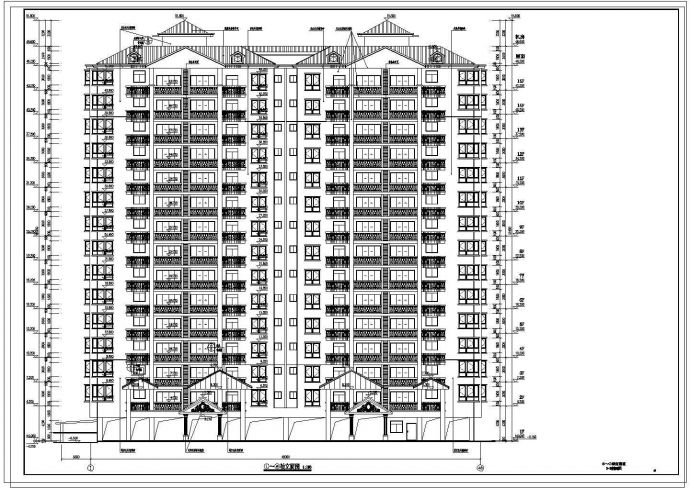 【湖南】某二类高层住宅建筑设计施工图_图1
