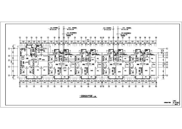 某地区六层住宅电气施工设计CAD图-图二