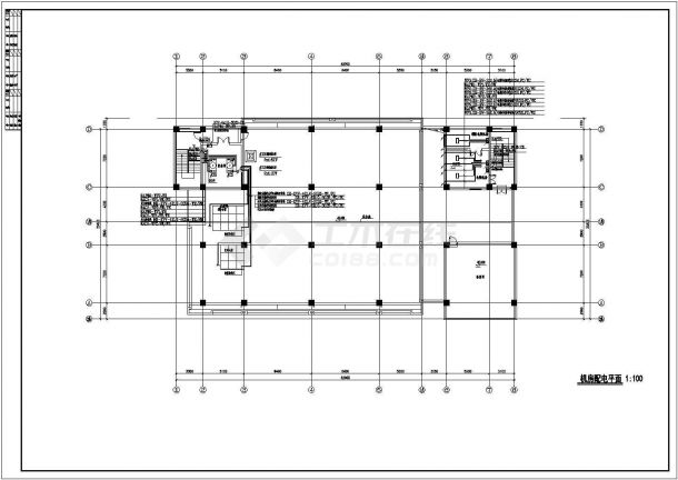 办公楼强弱电气设计cad施工设计图-图二