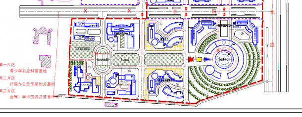 某农业科技服务综合区建筑规划图（详细）-图一