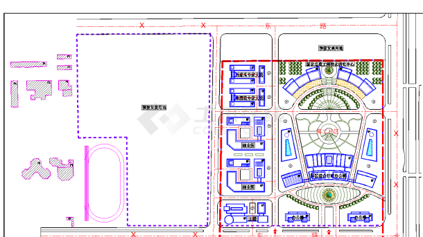 某农业科技服务综合区建筑规划图（详细）-图二