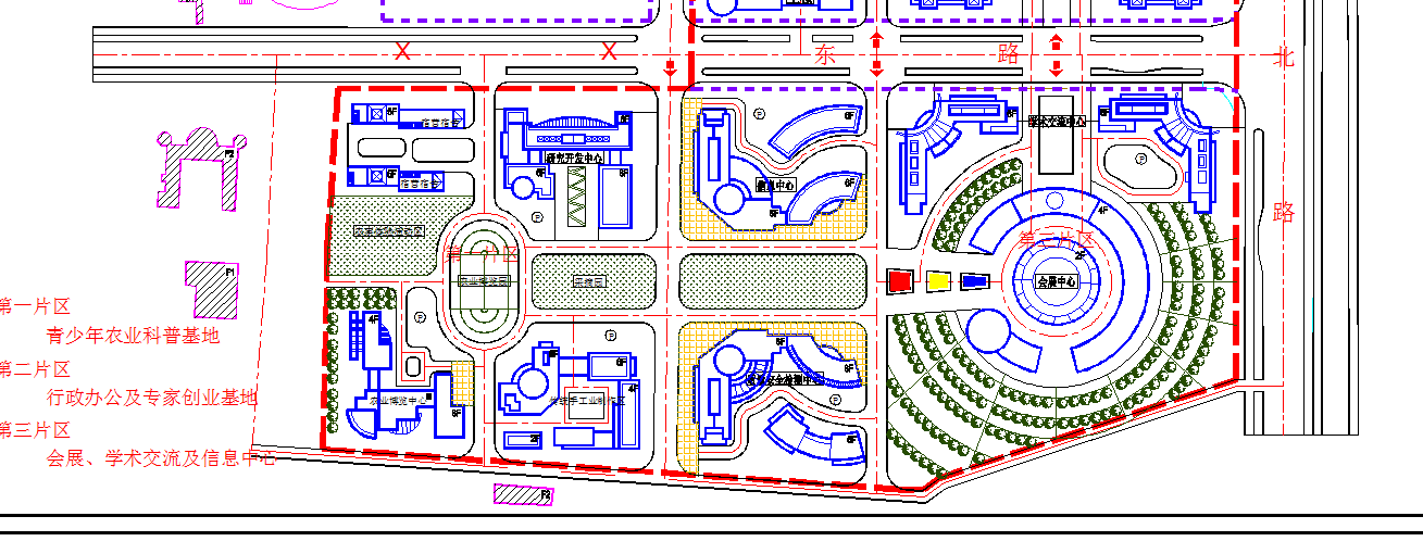 某农业科技服务综合区建筑规划图（详细）