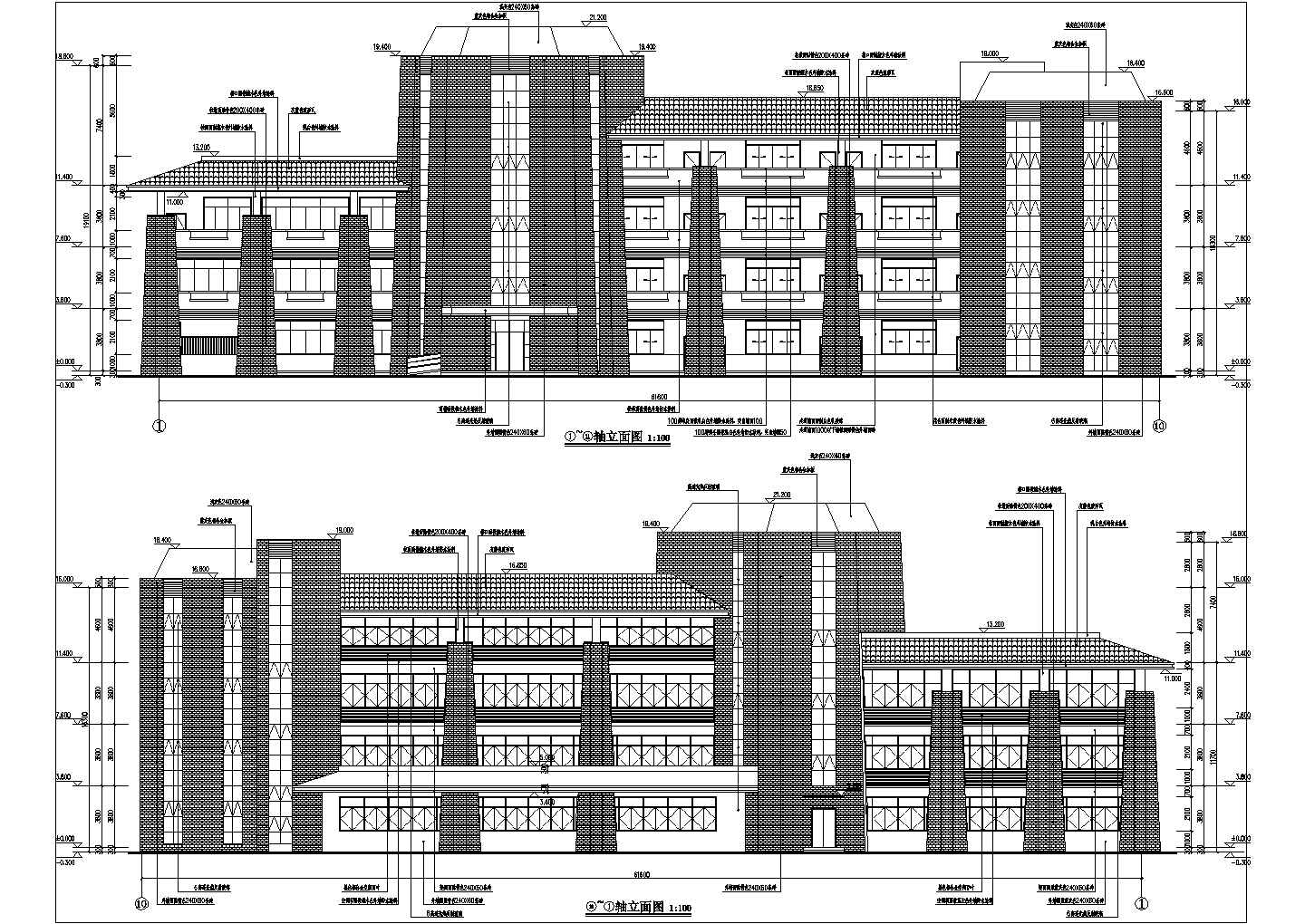 【福建省】某地某学校教学楼建筑设计施工图