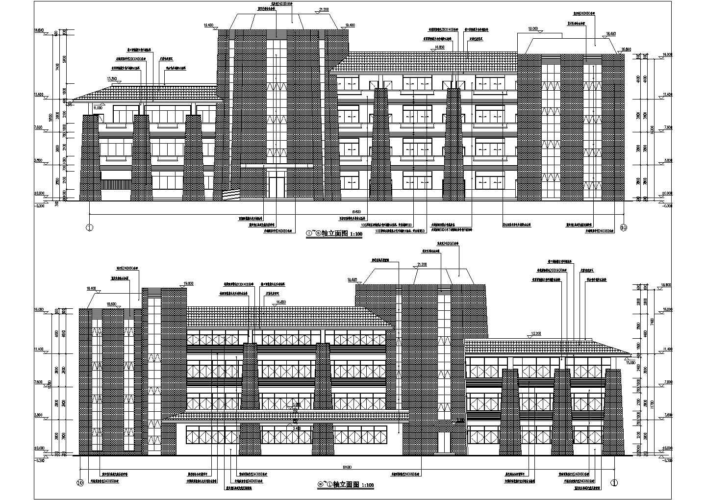 【福建省】某学校教学楼建筑设计施工图
