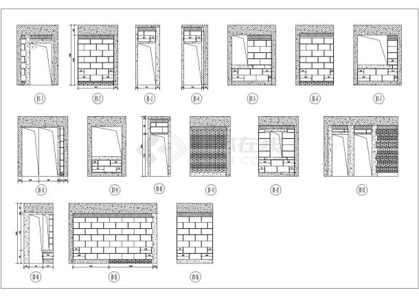 某项目工程砌体排砖施工排砖设计图纸