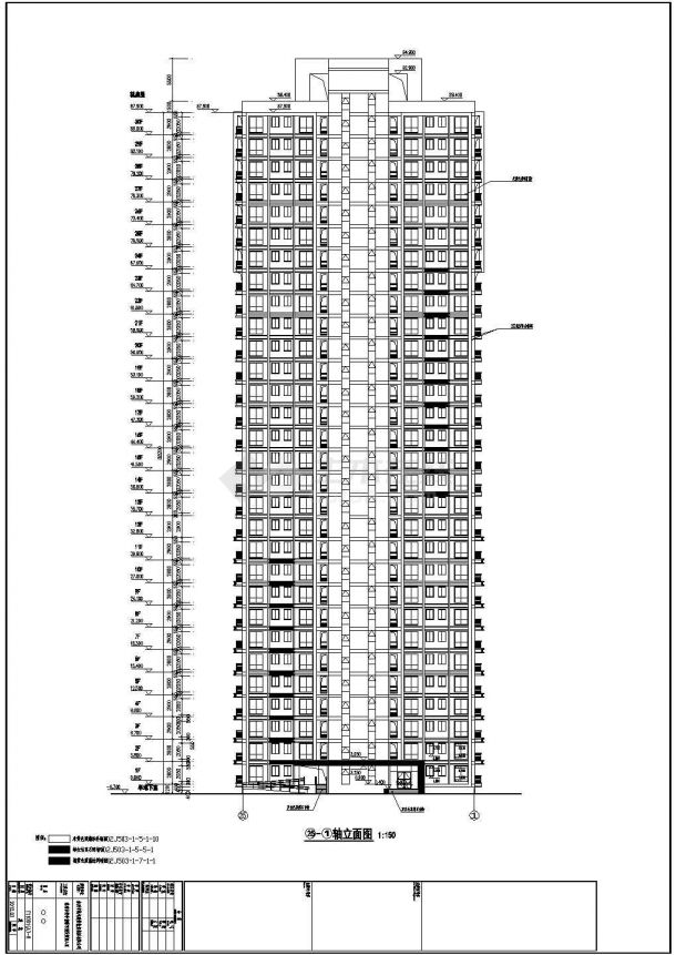 【江苏省】某地某8#高层住宅建筑设计施工图-图一