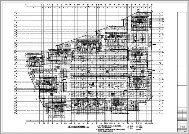 【江苏省】某地某小区地下车库建筑设计施工图-图二